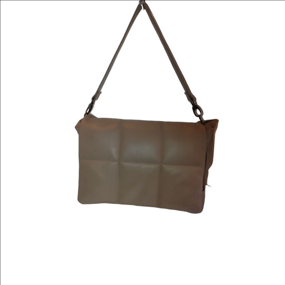 sondra roberts squared quilted leather bag - Picture 1 of 6